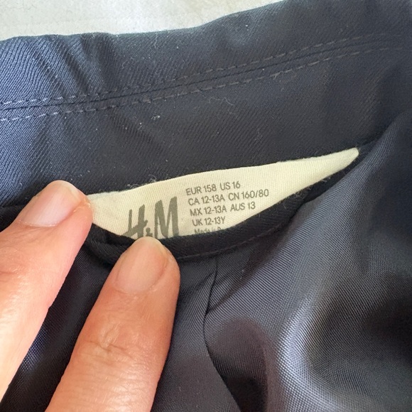 Boys Blue 2 Piece Suit Set with Brooks Brothers Shirt and Brown Belt - Picture 6 of 7